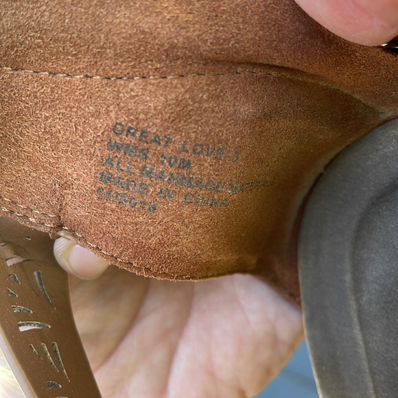 KENNETH COLE REACTION Great Love 3 faux leather sandals size 10 - Picture 9 of 10